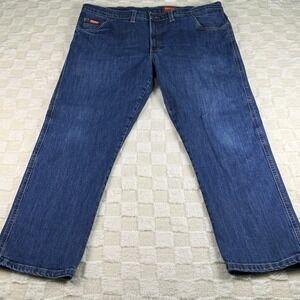 Tecgen FR Flame Resistant Denim Jeans Mens 42x30 Workwear‎ Blue